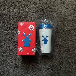 Dutch Bro’s 18oz Steel Tumbler, Blue In Box